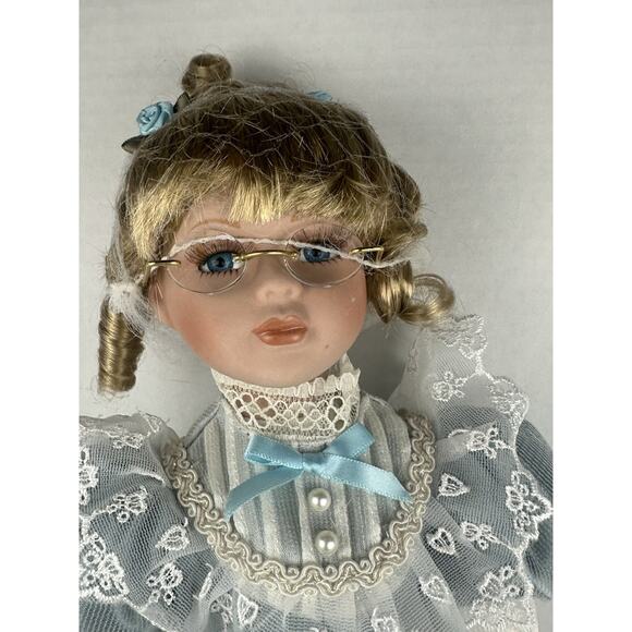 VTG Porcelain Large 16'' Tall Doll People Victorian - Picture 2 of 7